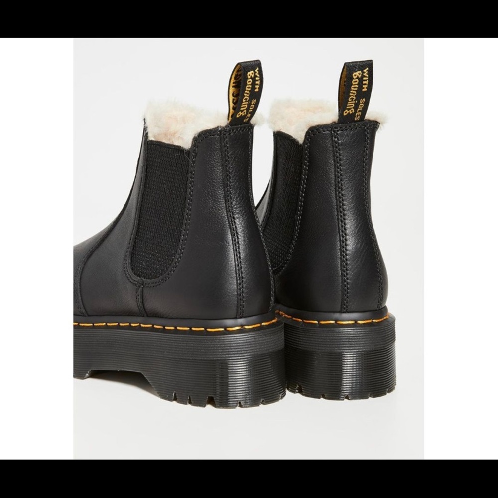 NEW DR MARTENS 2976 QUAD PLATFORM CHELSEA BOOTS - Picture 3 of 10